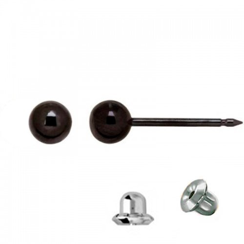 Kolczyki Inverness 898 Black Ball 4mm Steel