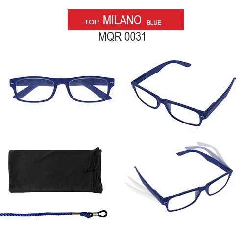 Okulary Korekcyjne Milano Top do Czytania – Kolor niebieski